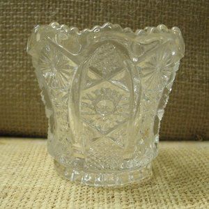 Vintage Imperial Glass NuCut Toothpick Holder